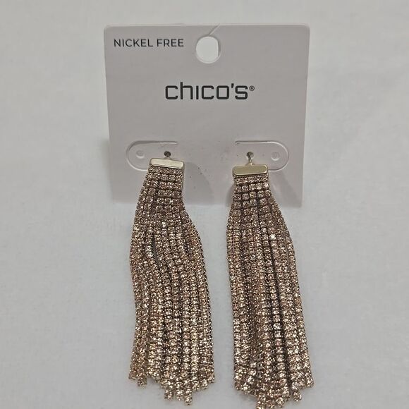 Chico's Jewelry - Chico's Gold Tassel Earrings